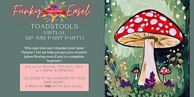 The Funky Easel Paint Night  VIRTUAL TOADSTOOL primary image