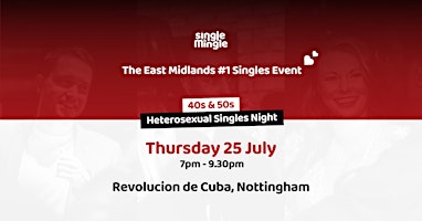 Imagen principal de Singles Night at Rev de Cuba Nottingham (40s & 50s)