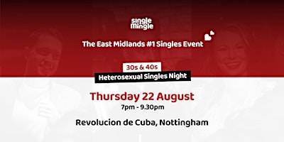 Image principale de Singles Night at Rev de Cuba Nottingham (30s & 40s)