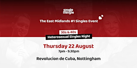 Singles Night at Rev de Cuba Nottingham (30s & 40s)