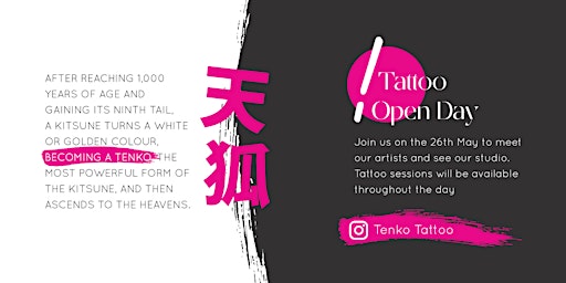 Imagem principal de Tenko Tattoo Open Day
