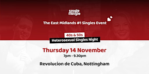 Imagem principal de Singles Night at Rev de Cuba Nottingham (40s & 50s)