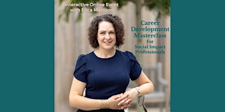 Career Development Masterclass for Social Impact Professionals