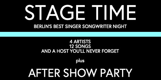 Immagine principale di STAGE TIME  berlin's best singer songwriter night 