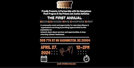 The First Annual Second Chances Make Champions Event