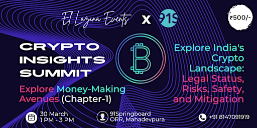 Hauptbild für Crypto Insights Summit (Chapter 1) INR 500