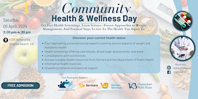 Community Health & Wellness Day- Expo & Lectures primary image