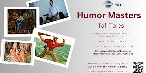 Imagem principal do evento Humor Masters - Tall Tales