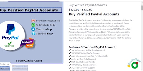 Buy Verified Paypal Accounts In 15 March 2024