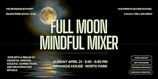 Imagem principal do evento Full Moon Mindful Mixer