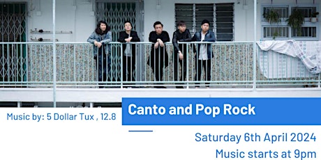 Live Music: Canto & Pop Rock - 5 Dollar Tux, 12.8