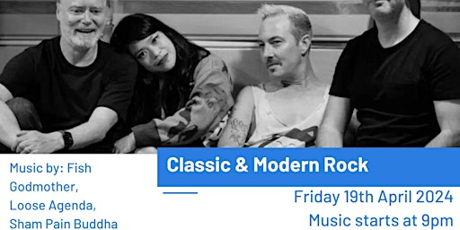 Imagen principal de Live Music: Classic & Modern  Rock-Fish Godmother, Loose Agenda, Sham Pain Buddha