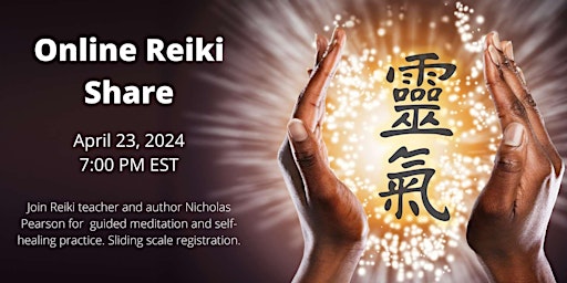 Imagem principal de Online Reiki Share April 2024