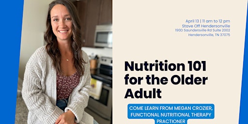 Nutrition 101 for Older Adults primary image