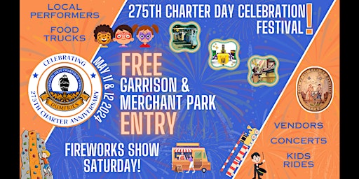 275th Charter Day Celebration Festival primary image