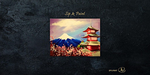 Primaire afbeelding van Sip and Paint: Beautiful of Japan (2pm Sat)