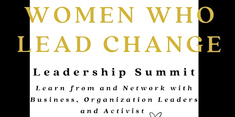 Women Who Lead Change - Leadership Summit