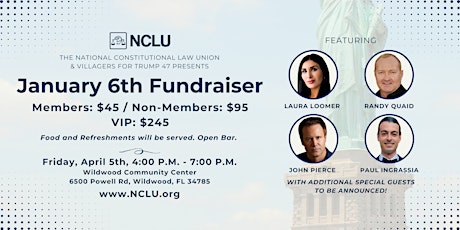 January 6th NCLU & V4T47 Fundraiser!