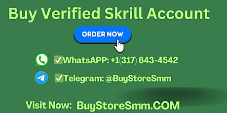 Best Selling Side To Buy Verified Skrill Accounts 2024