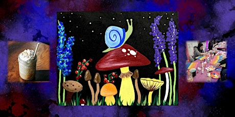 Paint & Sip at Sip Coffee House in Hobart: Stargazing Snail primary image