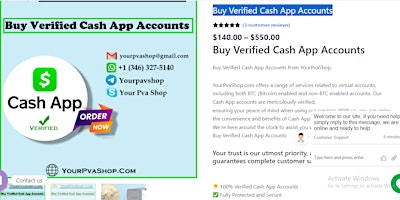 Primaire afbeelding van Top 3 Sites to Buy Verified Cash App Accounts Old and new