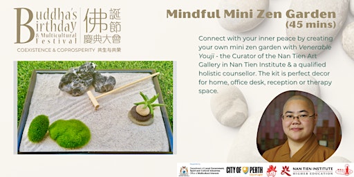 Immagine principale di Mindful Mini Zen Garden - Mindful Art Workshop @ BBMF 2024 