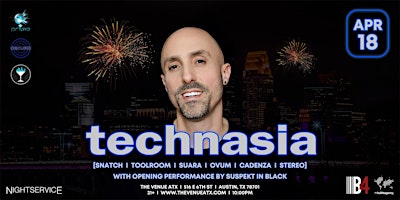 Technasia at The Venue ATX - Tech House Music Show primary image