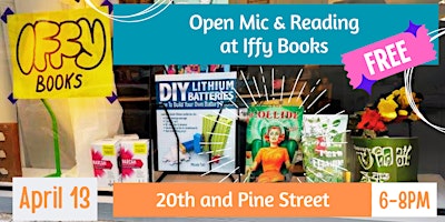 Imagem principal do evento Open Mic and Zine Reading with Iffy Books