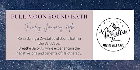 Full Moon Salty Sound Bath