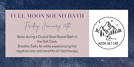 Immagine principale di Full Moon Salty Sound Bath 