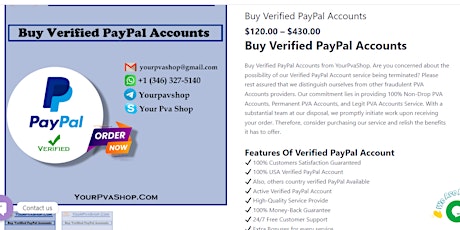 Buy Verified PayPal Accounts - 100% Verified Accounts