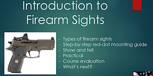 Imagem principal do evento Introduction to Firearm Sights