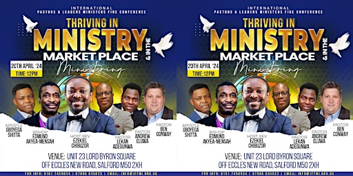 Primaire afbeelding van International Pastors and  Leaders Minister's  Fire Conference