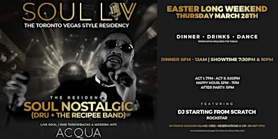 Imagen principal de SOUL LĪV: Vegas Style R&B Dining Experience ft. Soul Nostalgic