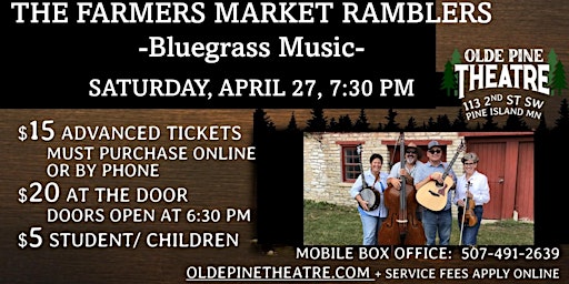 Immagine principale di The Farmers Market Ramblers (Bluegrass Music) 