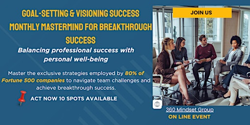 Imagen principal de Unlock Your Potential: Goal-Setting & Visioning Success Mastermind