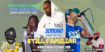 Imagen principal de Still Familiar Ft. Tao Soprano  from Dry Hill Live  @ Piano Keys Lounge