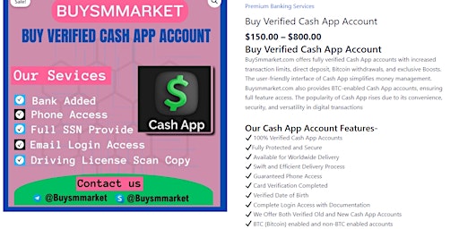 Primaire afbeelding van Buy verified cash app accounts for sell 2024