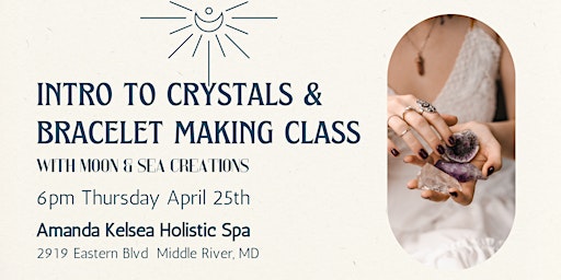 Imagem principal de Intro to Crystals & Bracelet Making Class