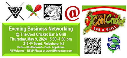 FREE  "Cool Cricket" Evening Business Networking primary image