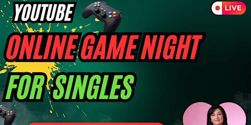 Imagen principal de Join our YouTube Online Game Evening for Singles!