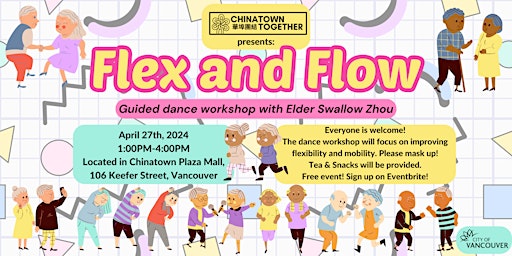 Imagem principal do evento Flex & Flow - Guided Dance Workshop with Elder Swallow Zhou