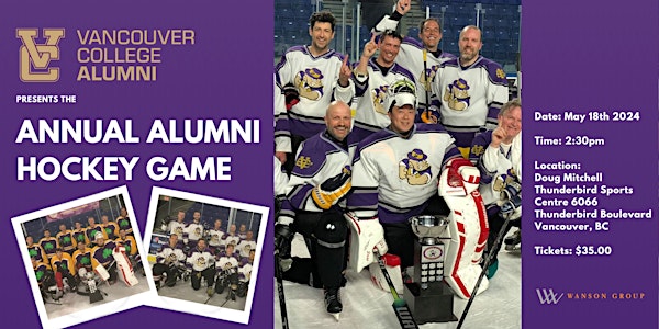 Vancouver College Alumni & Friends Hockey Game and Dinner
