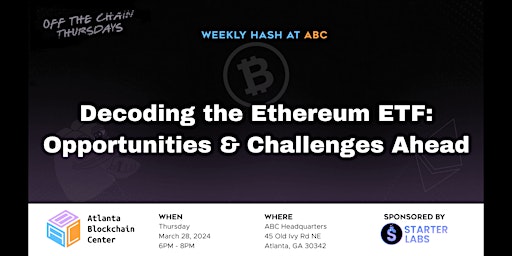 Primaire afbeelding van Decoding the Ethereum ETF: Opportunities & Challenges Ahead