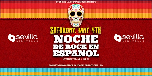 Primaire afbeelding van Noche De Rock En Español 21+: Cinco de Mayo Celebration + Live Tribute Band