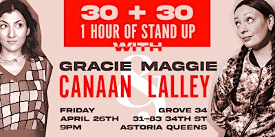 Primaire afbeelding van One Hour of Stand Up with Maggie Lalley and Gracie Canaan