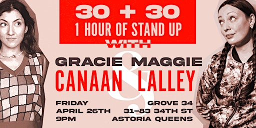 Imagem principal do evento One Hour of Stand Up with Maggie Lalley and Gracie Canaan