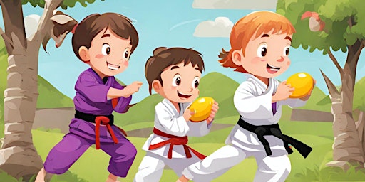 Imagem principal de AGES 3-5 AND 6-12 WELCOME: Easter Egg Hunt AND Taekwondo Class!