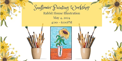 Imagem principal de Sunflower Paintings: A Workshop For Creative Adults!