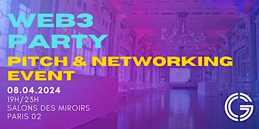 Web3 Party. Startup Pitch Contest. GG Community. primary image